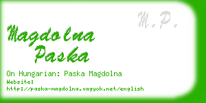 magdolna paska business card